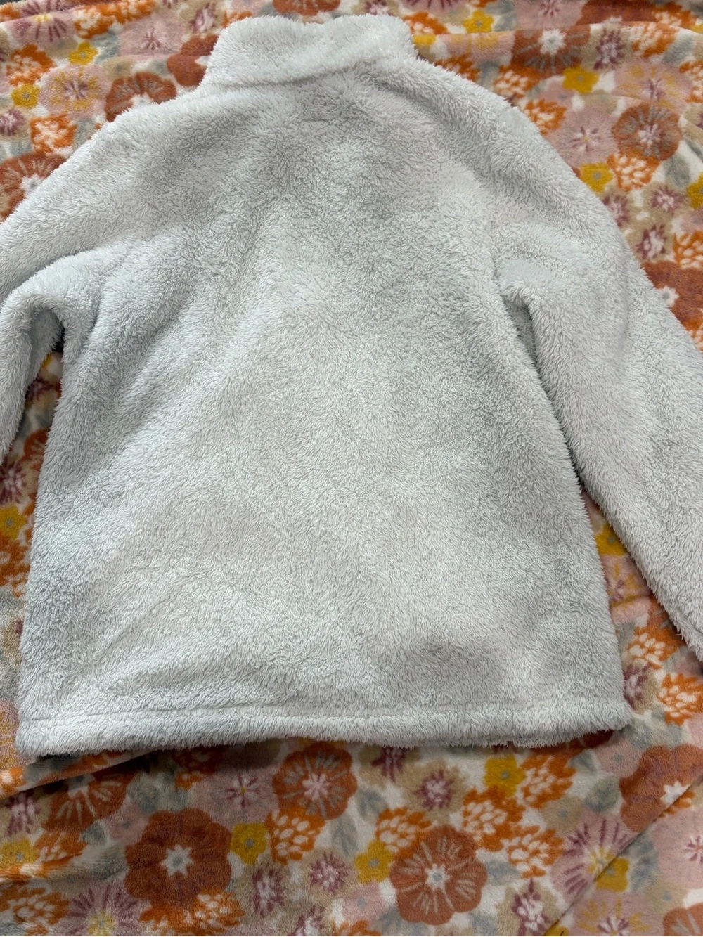 Patagonia Kids Cream Sherpa Quarter-Zip Pullover
